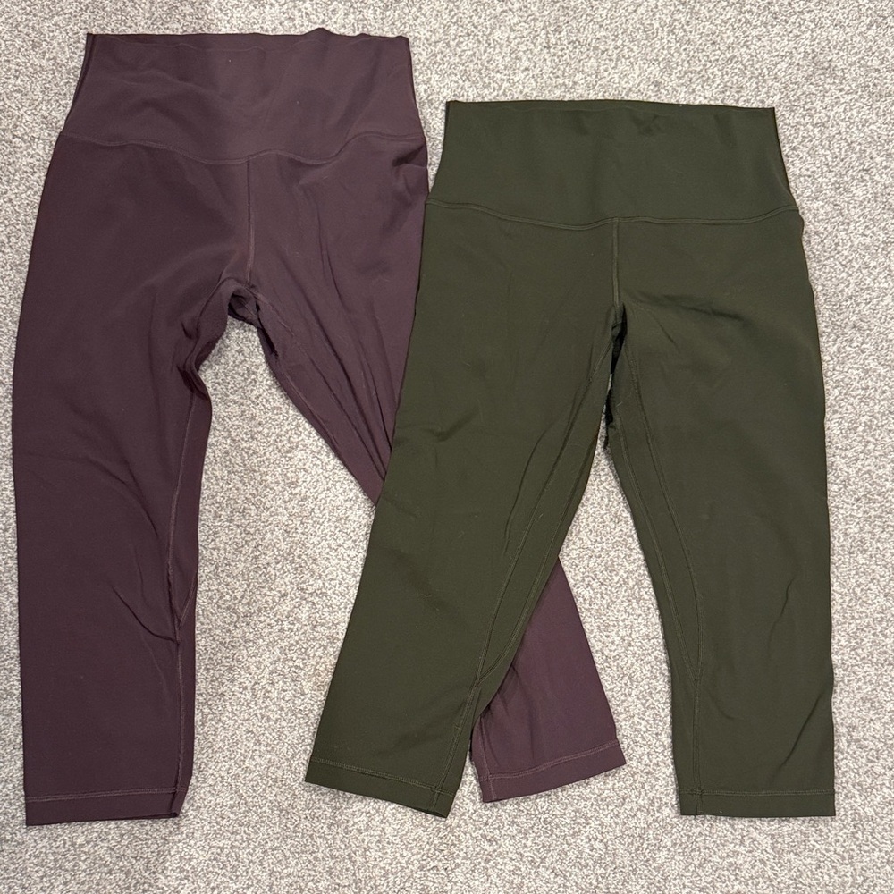 lululemon athletica Kids' Leggings in Purple and Green